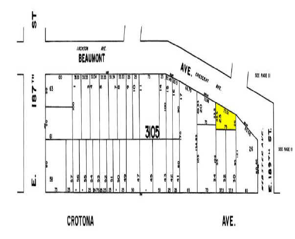 2470 Beaumont Ave, Bronx, NY à louer - Plan cadastral - Image 2 de 4