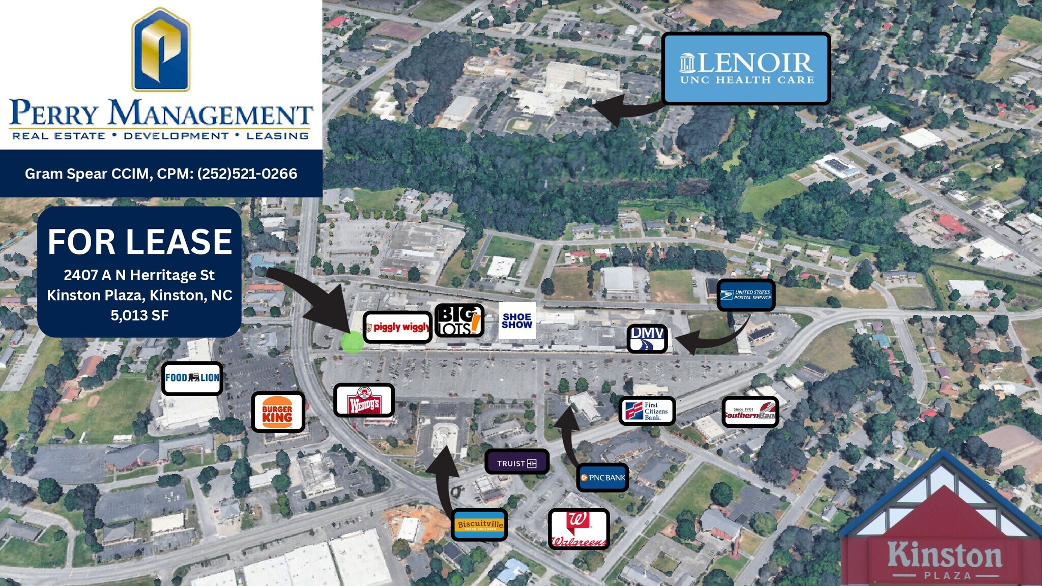 2400-2405 N Heritage St, Kinston, NC for lease Map- Image 1 of 5