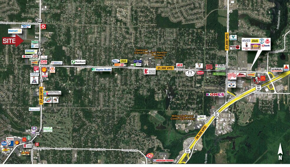 W. Maryland Ave & Hwy 107, Sherwood, AR for sale - Building Photo - Image 2 of 2