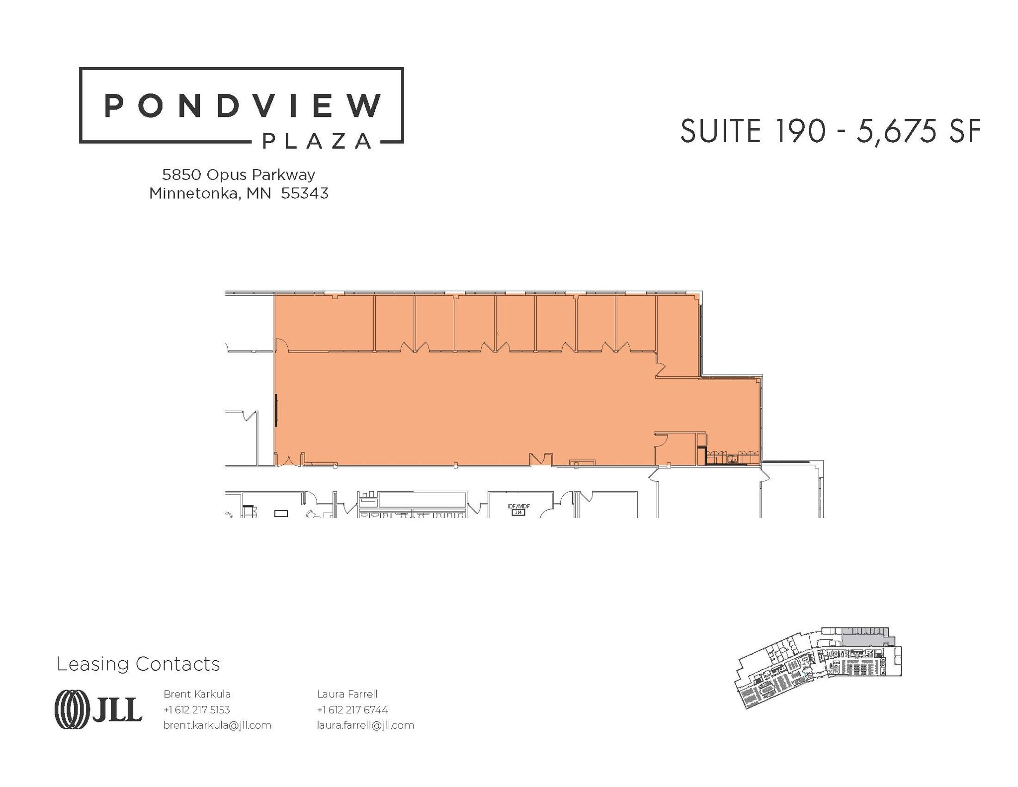 5850 Opus Pky, Minnetonka, MN à louer Plan d’étage- Image 1 de 2