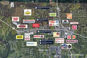 1115-1167 N Hermitage Rd, Hermitage, PA - Aerial  map view