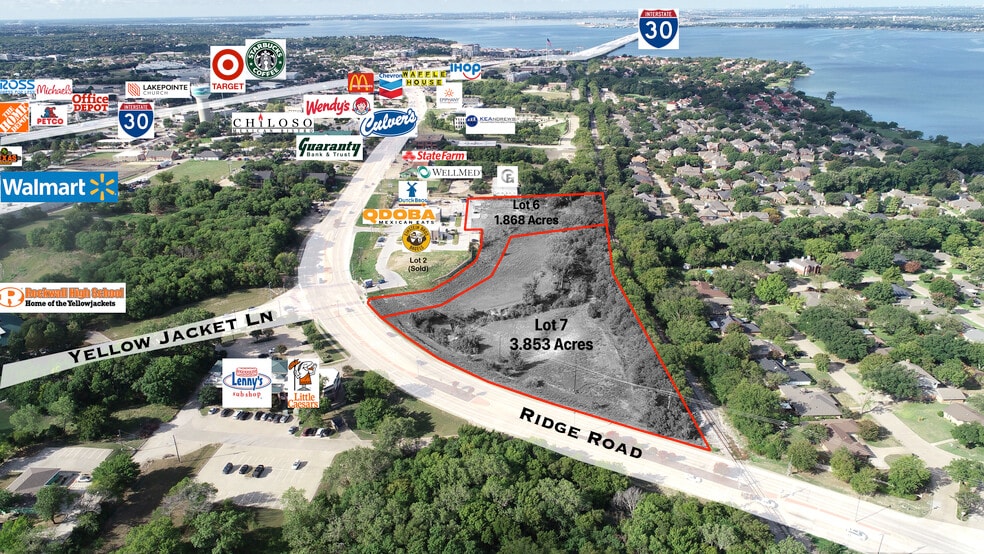 Ridge Rd, Rockwall, TX for sale - Aerial - Image 3 of 7