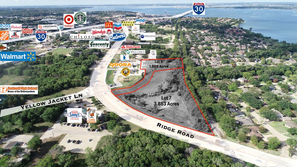 Ridge Rd, Rockwall, TX à vendre - Aérien - Image 3 de 7