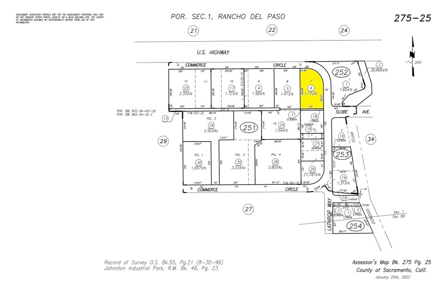 360 Commerce Cir, Sacramento, CA à louer - Plan cadastral - Image 2 de 5