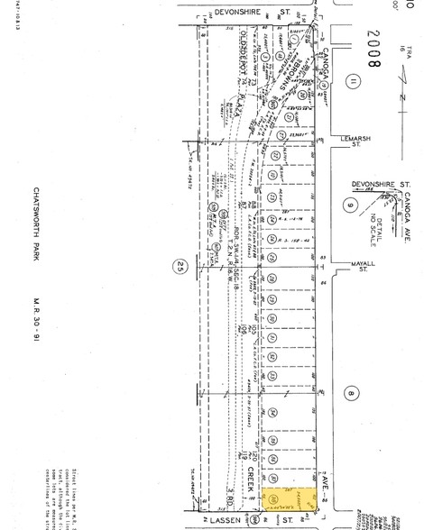 9907-9909 Canoga Ave, Chatsworth, CA à louer - Plan cadastral - Image 3 de 6