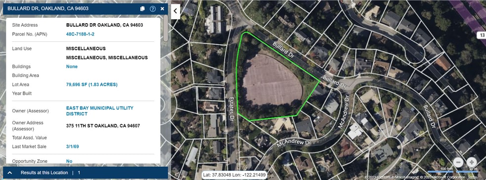000 Bullard Dr, Oakland, CA for sale - Aerial - Image 2 of 5