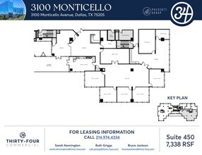 3100 Monticello Ave, Dallas, TX à louer Plan d’étage- Image 1 de 1