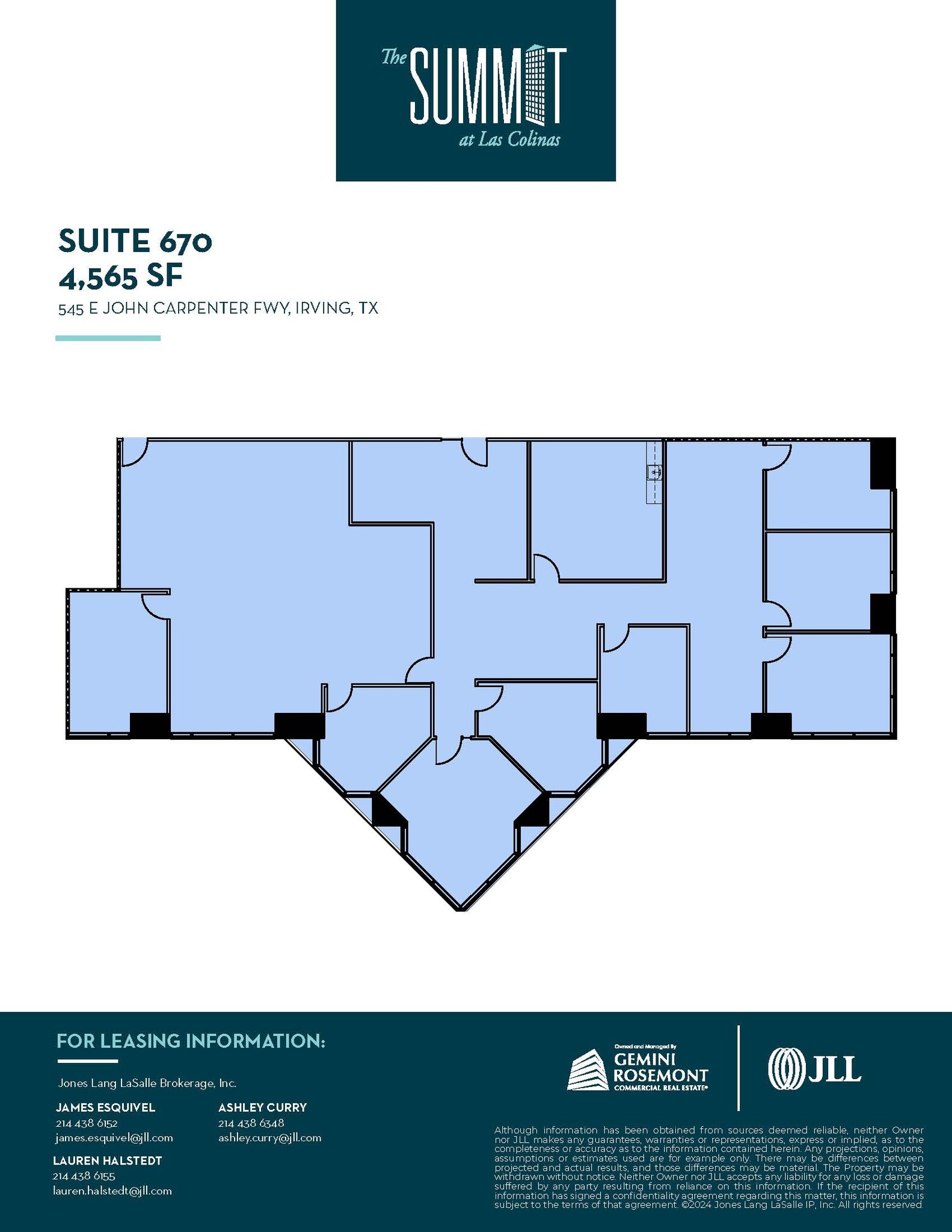 545 E John Carpenter Fwy, Irving, TX à louer Plan d’étage- Image 1 de 1