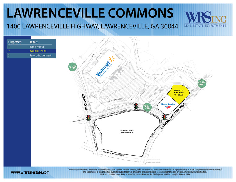 LAWRENCEVILLE Hwy, Lawrenceville, GA à vendre - Plan de site - Image 1 de 2