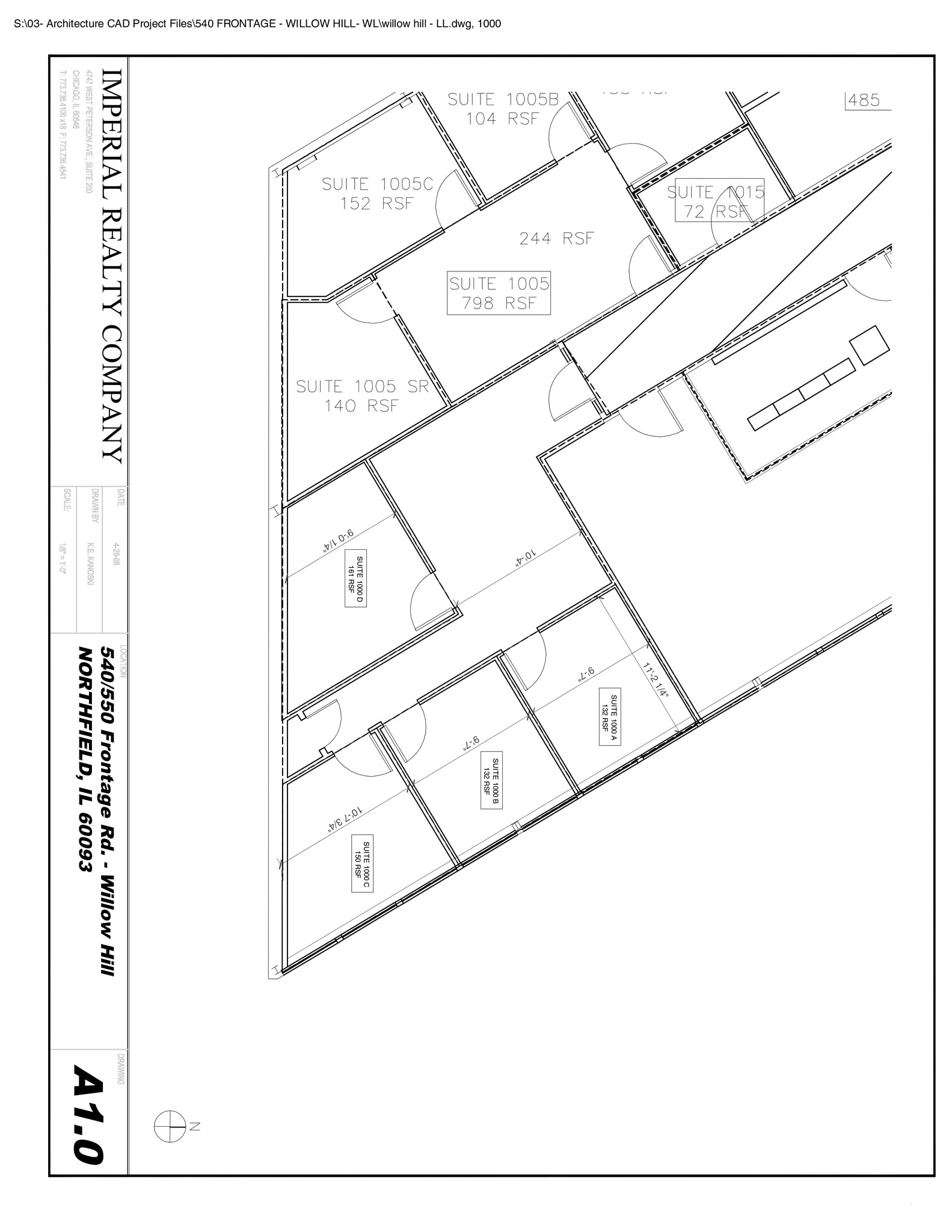540-550 W Frontage Rd, Northfield, IL for lease Site Plan- Image 1 of 2
