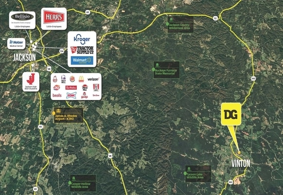 15794 OH-160, Vinton, OH à vendre - Aérien - Image 2 de 2