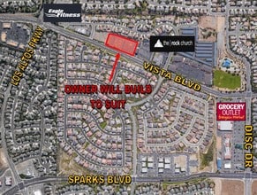 4970-4984 Vista Blvd, Sparks, NV - AÉRIEN Vue de la carte
