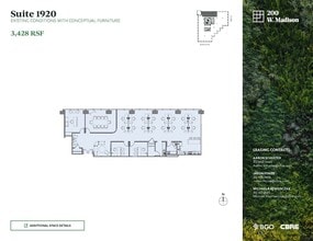 200 W Madison St, Chicago, IL à louer Plan d’étage- Image 2 de 2