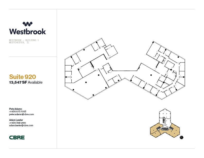 1 Westbrook Corporate Ctr, Westchester, IL for lease Floor Plan- Image 1 of 1