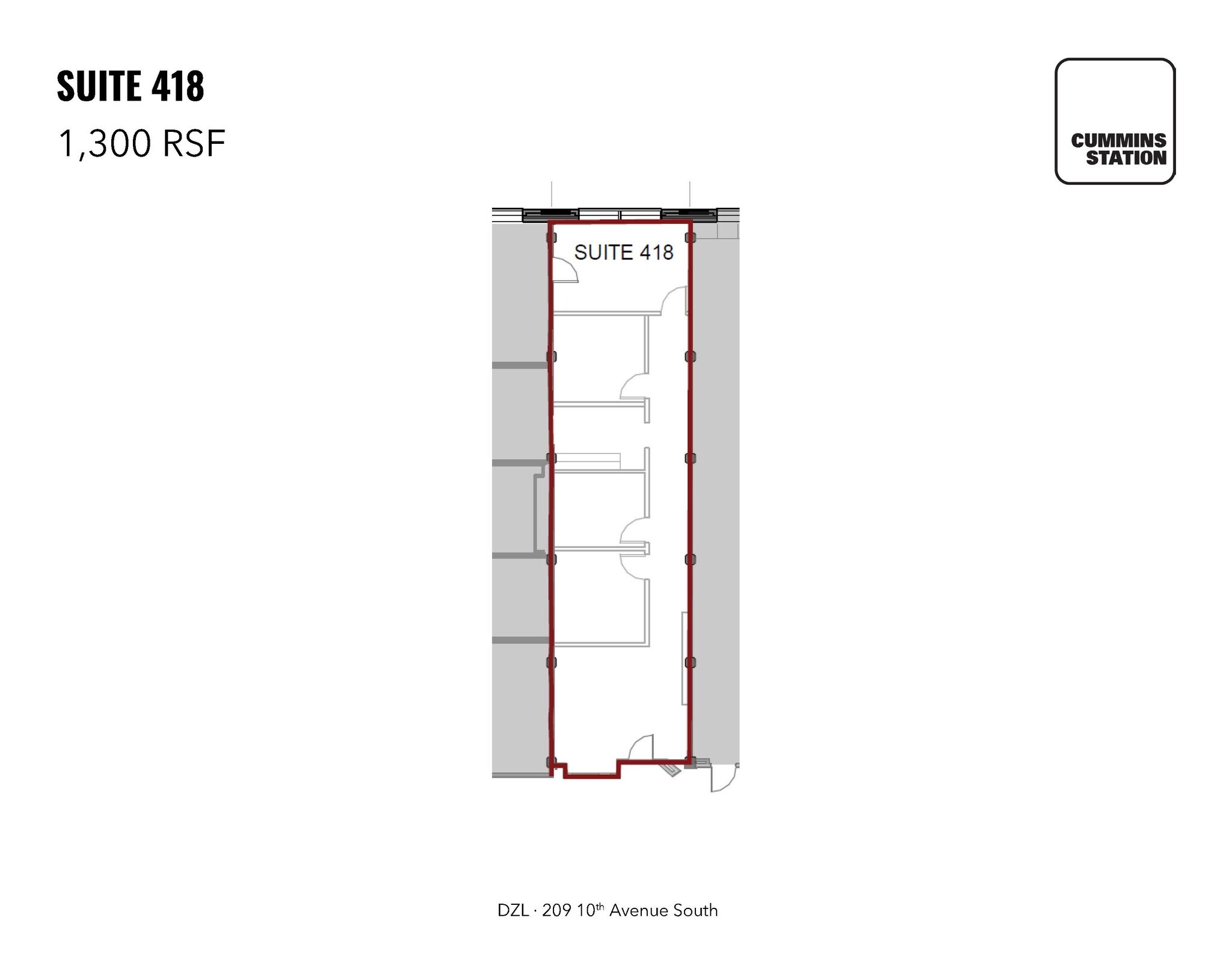 209 10th Ave S, Nashville, TN for lease Floor Plan- Image 1 of 1