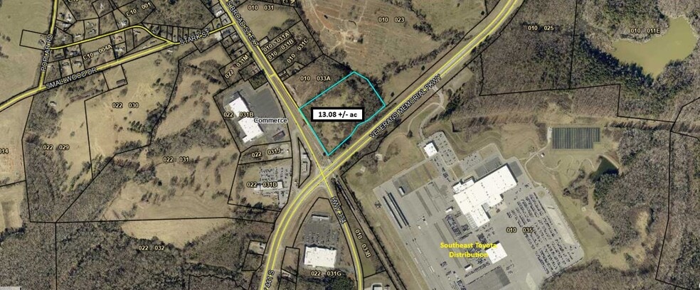 Hwy 441 and South Elm Street, Commerce, GA for sale - Aerial - Image 2 of 6