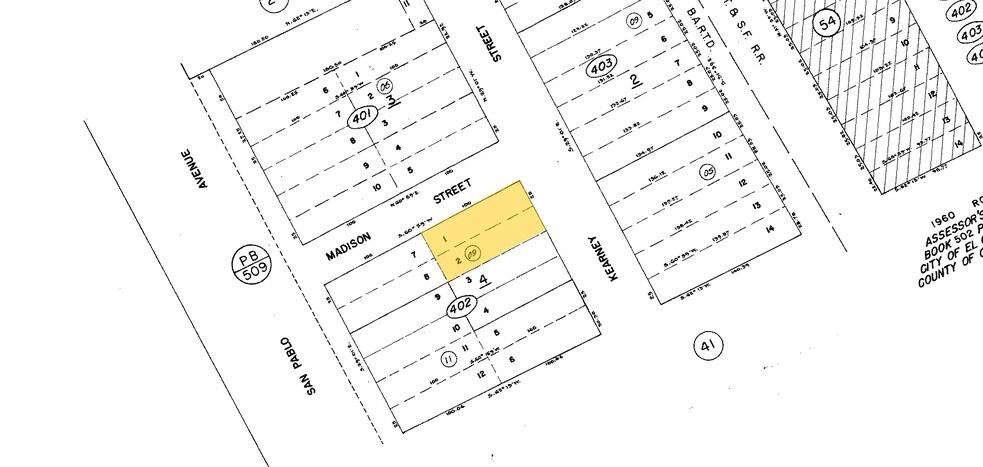 11090 San Pablo Ave, El Cerrito, CA à louer - Plan cadastral - Image 3 de 5