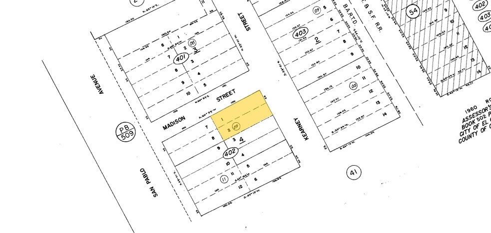 11090 San Pablo Ave, El Cerrito, CA for lease - Plat Map - Image 3 of 5
