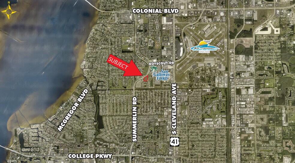 5200 Blk Summerlin Rd, Fort Myers, FL à vendre - Aérien - Image 2 de 2