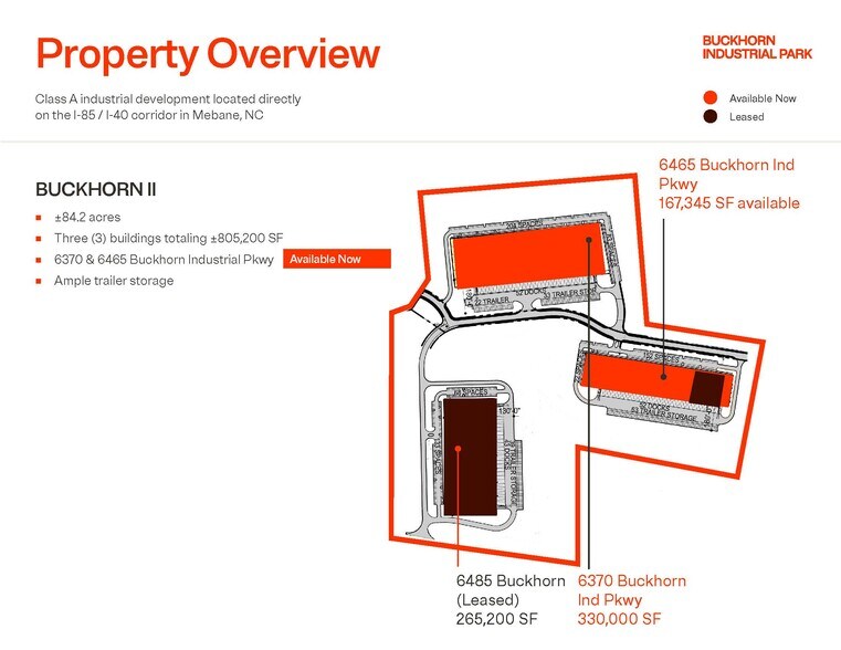 6465 Buckhorn Industrial Pky, Mebane, NC à louer - Photo du bâtiment - Image 3 de 3