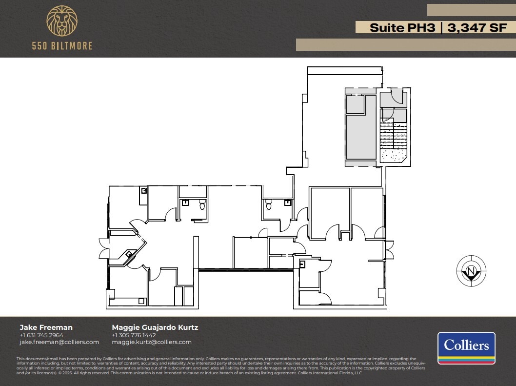 550 Biltmore Way, Coral Gables, FL for lease Floor Plan- Image 1 of 1