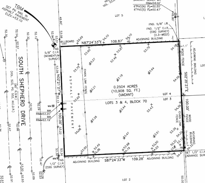 1909 S Shepherd Dr, Houston, TX for sale - Plat Map - Image 3 of 3