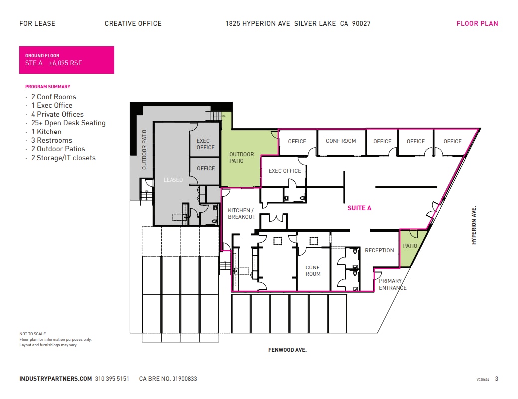 1825 Hyperion Ave, Los Angeles, CA for lease Floor Plan- Image 1 of 17