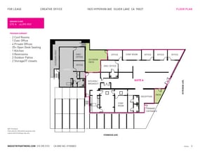 1825 Hyperion Ave, Los Angeles, CA for lease Floor Plan- Image 1 of 17