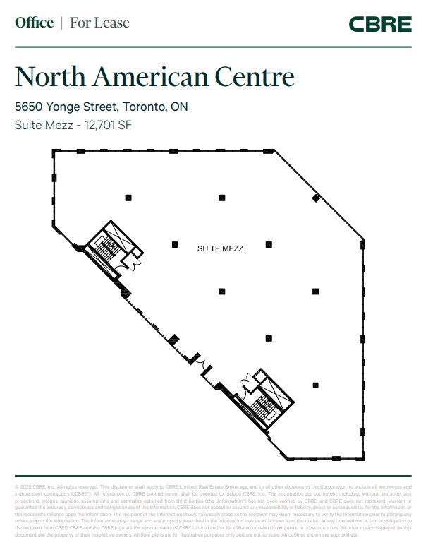 5650 Yonge St, Toronto, ON for lease Floor Plan- Image 1 of 1