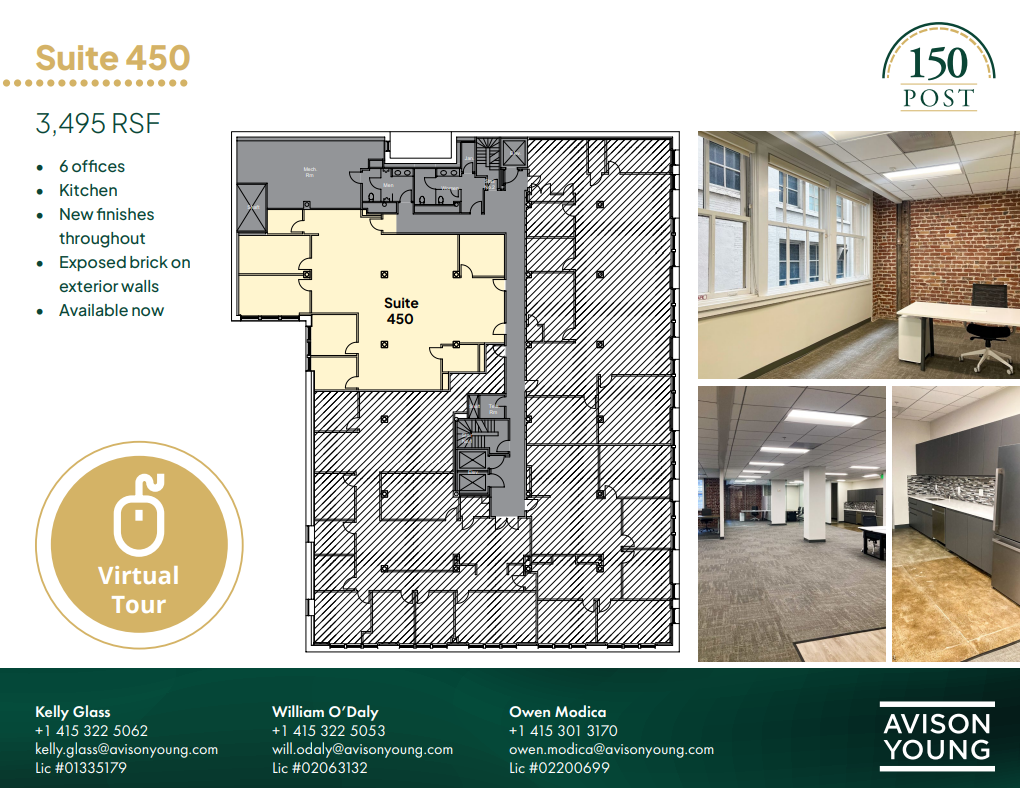 150 Post St, San Francisco, CA for lease Floor Plan- Image 1 of 1