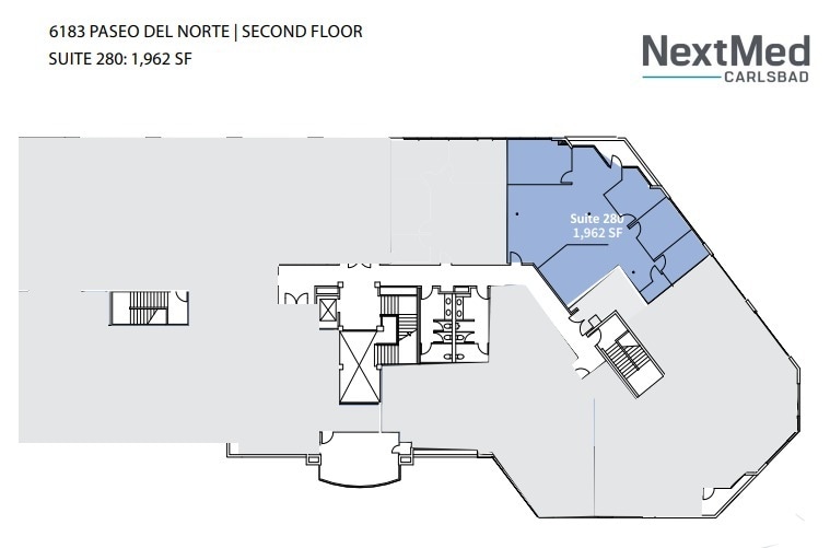 6183 Paseo del Norte, Carlsbad, CA for lease Floor Plan- Image 1 of 1