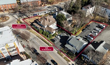 1117 Hillsborough St, Raleigh, NC - AERIAL  map view