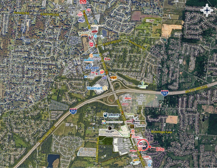 7931-7945 Bardstown Rd, Louisville, KY for lease - Aerial - Image 3 of 5