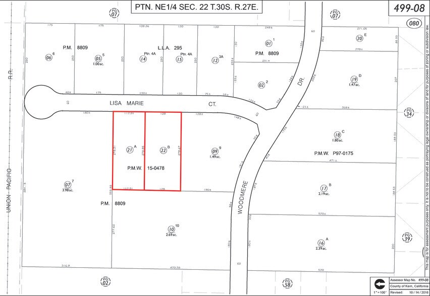 5001 Lisa Marie Ct, Bakersfield, CA à vendre - Plan cadastral - Image 3 de 3