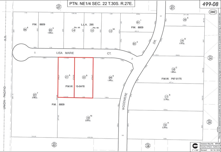 5001 Lisa Marie Ct, Bakersfield, CA for sale - Plat Map - Image 3 of 3
