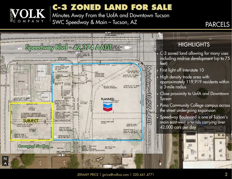 1036 N 13th Ave, Tucson, AZ à vendre - Plan de site - Image 2 de 3