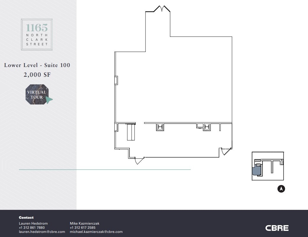 1165 N Clark St, Chicago, IL à louer Plan d’étage- Image 1 de 5