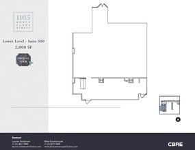 1165 N Clark St, Chicago, IL à louer Plan d’étage- Image 1 de 5