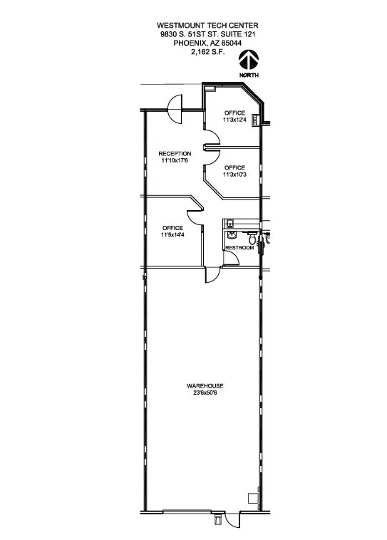 9831 S 51st St, Phoenix, AZ à louer Plan d  tage- Image 1 de 1