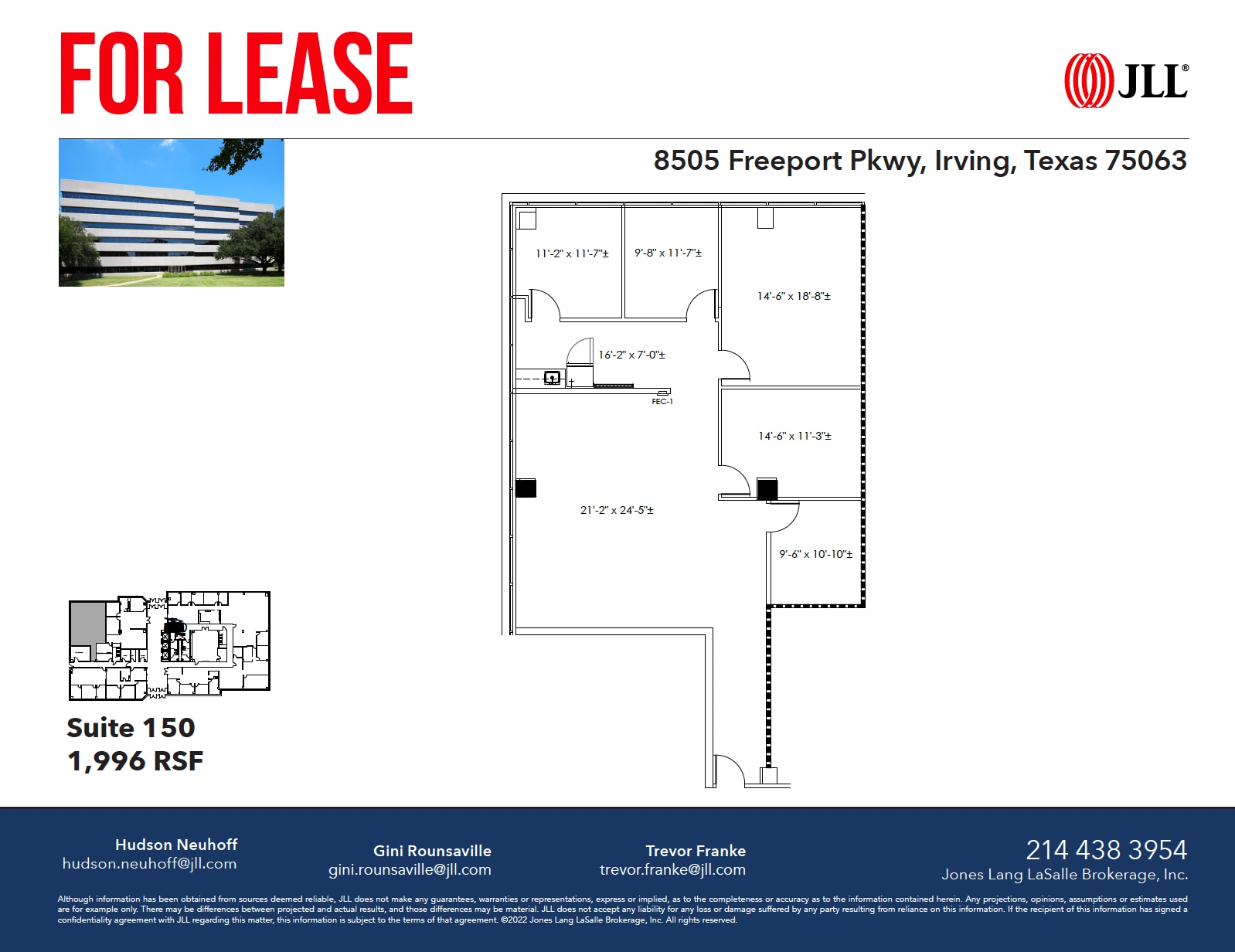 8505 Freeport Pky, Irving, TX for lease Floor Plan- Image 1 of 1