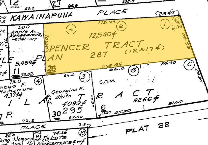 1246 Lower Main St, Wailuku, HI à louer - Plan cadastral - Image 2 de 6