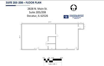 2828 N Main St, Decatur, IL à louer Plan d’étage- Image 2 de 2