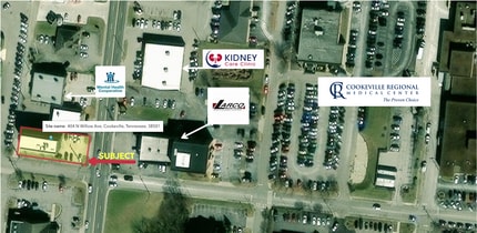 404 N Willow Ave, Cookeville, TN - Aérien Vue de la carte - Image1
