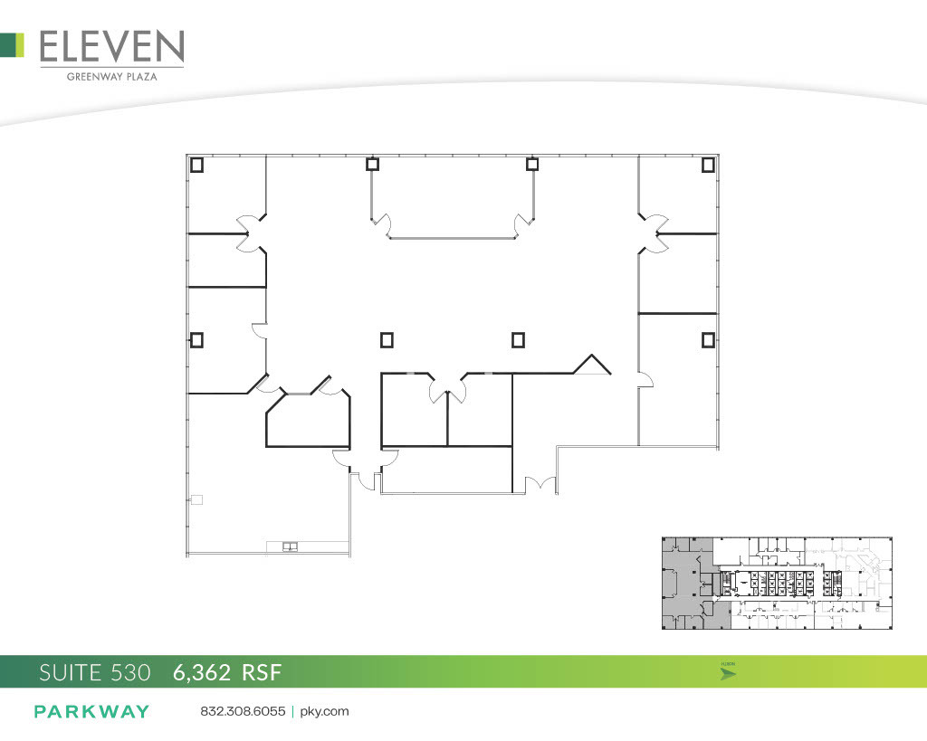 11 Greenway Plz, Houston, TX à louer Plan d  tage- Image 1 de 1