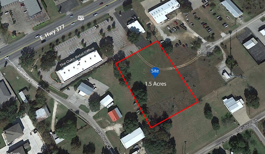 1.5 Acres Off East Hwy 377 And Grandbury Ct, Granbury, TX for sale - Aerial - Image 1 of 4