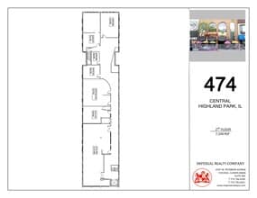 474 Central Ave, Highland Park, IL for lease Site Plan- Image 1 of 2
