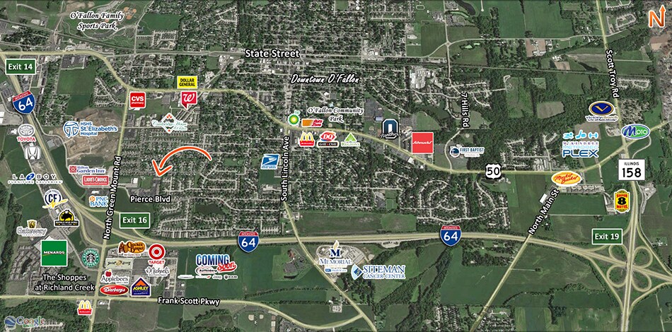 620 Pierce Blvd, O'Fallon, IL à louer - Aérien - Image 3 de 25