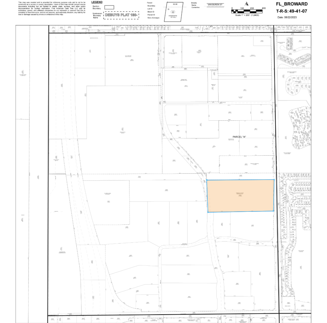 6001-6011 Nob Hill Rd, Tamarac, FL à vendre Plan cadastral- Image 1 de 2