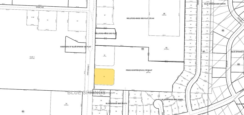 1108 SW Mo-7 Hwy, Blue Springs, MO à louer - Plan cadastral - Image 3 de 5