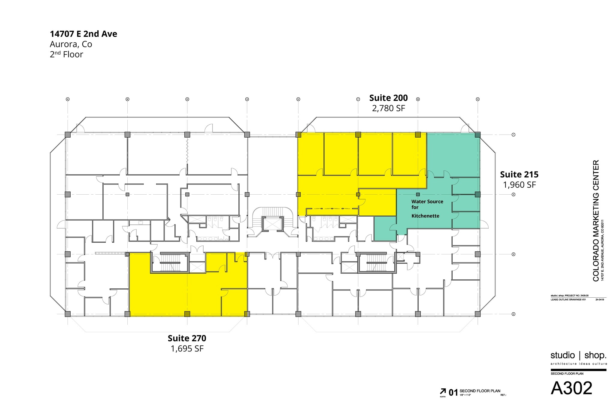 14707 E 2nd Ave, Aurora, CO à louer Plan d’étage- Image 1 de 1